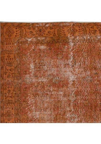 175 x 265 cm El Yapımı Turuncu Halı, El Dokuması Eski Halı, Modern Türk Halısı fırsatları