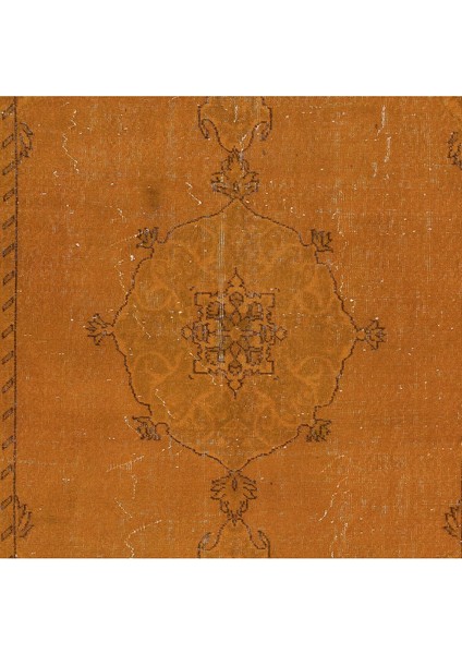 160 x 270 cm Çağdaş El Dokuması Turuncu Halı, Oturma Odası Dekoru Halı, Salon Halısı