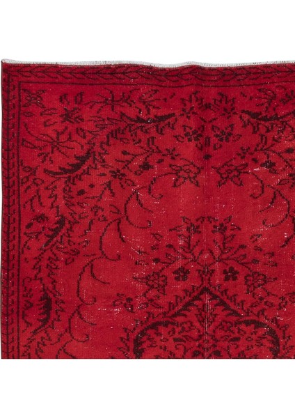 168 x 275 cm , Kırmızı Salon Halısı, El Dokuması Yünlü Türk Halısı, Pamuklu Alan Halısı fırsatları