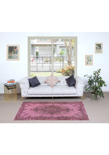 116 x 211 cm , Pembe Salon Halısı, El Dokuması Yünlü Türk Halısı, Pamuklu Alan Halısı fiyatları