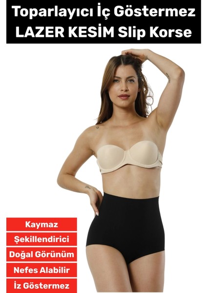 Özel Üretim Iz Iç Göstermez Kaymaz Şekillendirici Lazer Kesim Slip Korse