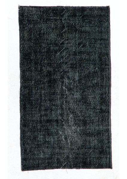 (115 x 202 cm ) Siyah Renkli El Dokuması Anadolu Halısı, Isparta Halısı