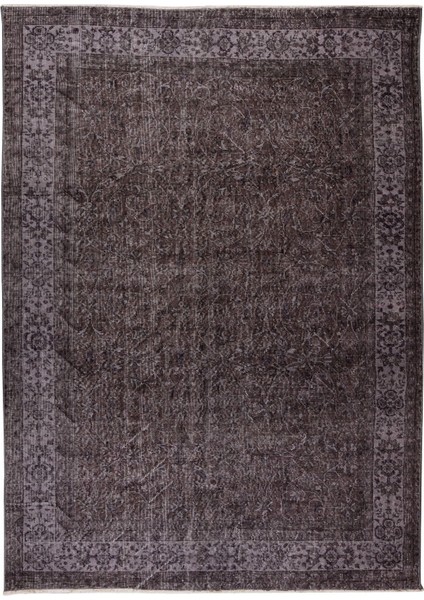 195 x 268 cm El Dokuması Yeniden Boyanmış Eski Türk Halısı, Modern Kahverengi El Yapımı Halı fiyatları