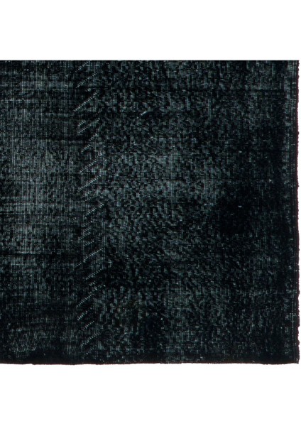 120 x 205 cm Düz Siyah Renkli El Dokuması Anadolu Halısı, Isparta Halısı, Mutfak Halısı
