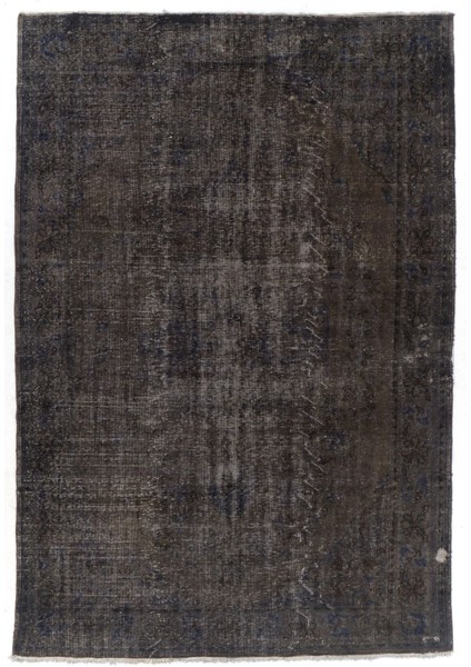 ( 230 x 345 cm ) Kahverengi Tonlarda El Dokuması Anadolu Halısı, Gizli Madalyon Desenli Halı