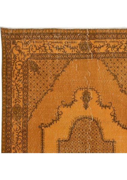 167 x 276 cm El Dokuması Halı, Turuncu Halı, Oturma Odası Halısı, Misafir Odası Halısı fırsatları
