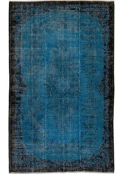 ( 189 x 286 cm ) Mavi Renkli Anadolu Halısı, El Dokuması Halı