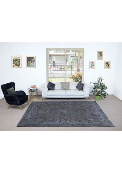 211 x 300 cm Modern Ev ve Ofis Dekoru Için Gri Halı, El Yapımı Anadolu Halı fiyatları