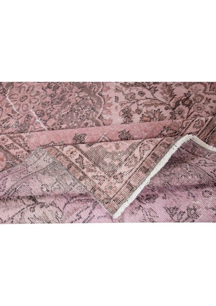 210 x 308 cm , El Düğümlü Pembe Halı, Dekoratif El Dokuması Yün ve Pamuktan Yapılmış Alan Halısı modelleri
