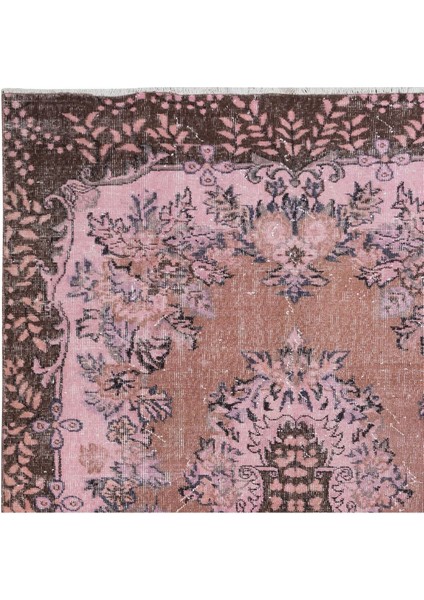172 x 300 cm , Pembe Tonlarda El Dokuması Halı, Modern El Düğümlü Halı, Eski Türk Halısı fırsatları