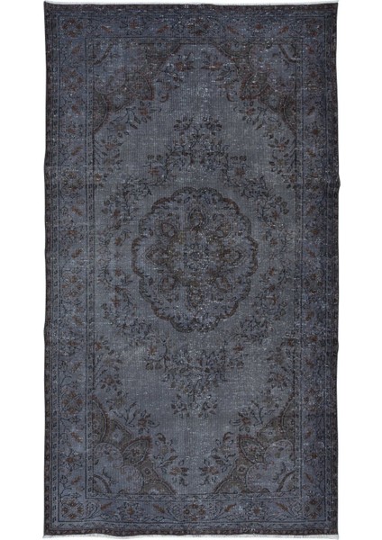 167 x 295 cm Gri El Dokuması Halı, Mutfak ve Yemek Odası Için Modern Halı