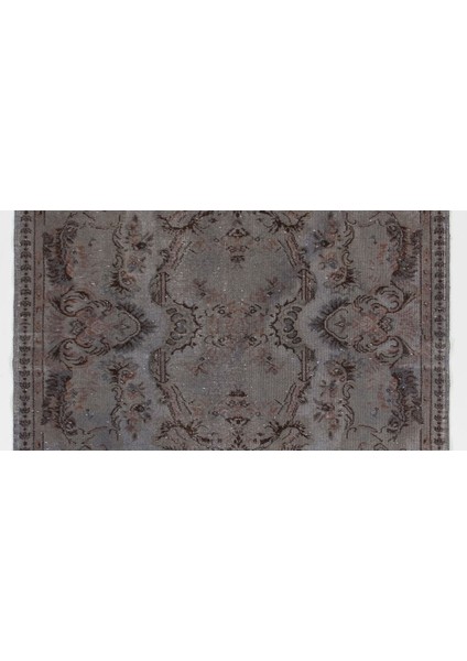 (164 x 259 cm ) Gri Renkli El Dokuması Anadolu Halısı, Madalyon Desenli ve Çiçek Desenli Halı modelleri
