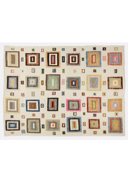 264 x 356 cm El Düğümlü Çok Renkli Yumuşak Tüylü Halı, Yün, Diğer Seçenekler Mevcuttur