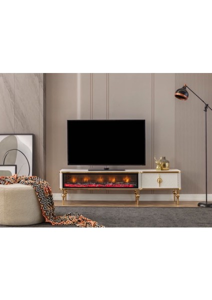 Lndhome Derya Şömineli Tv Ünitesi
