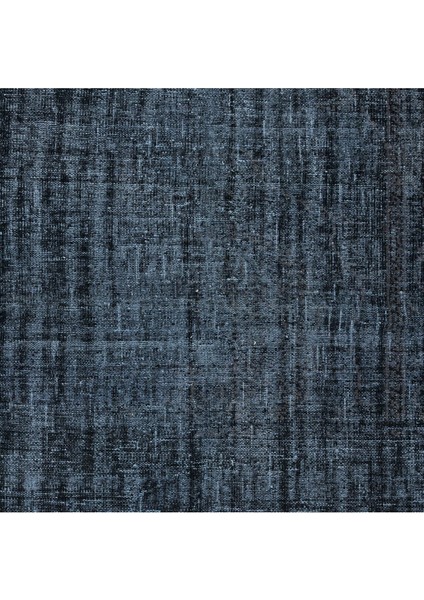 146 x 220 cm El Düğümlü Siyah Halı, Dekoratif El Dokuması Yün ve Pamuktan Yapılmış Alan Halısı
