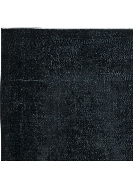 163 x 273 cm Kömür Grisi ve Siyah Tonlarda El Yapımı Halı, El Düğümlü Mutfak Halısı fırsatları