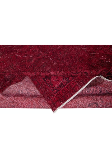 210 x 316 cm , Çağdaş El Düğümlü Halı, Kırmızı El Dokuması Yün ve Pamuktan Yapılmış Alan Halısı modelleri