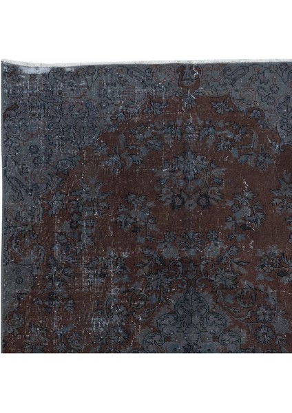 150 x 258 cm Çağdaş El Yapımı Gri Renkli Türk Halısı, El Yapımı Alan Halısı