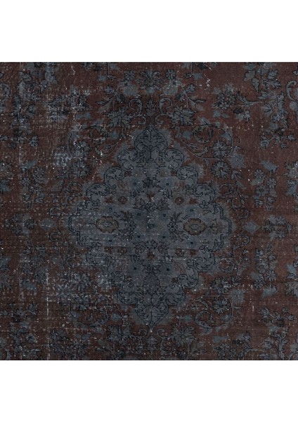 150 x 258 cm Çağdaş El Yapımı Gri Renkli Türk Halısı, El Yapımı Alan Halısı