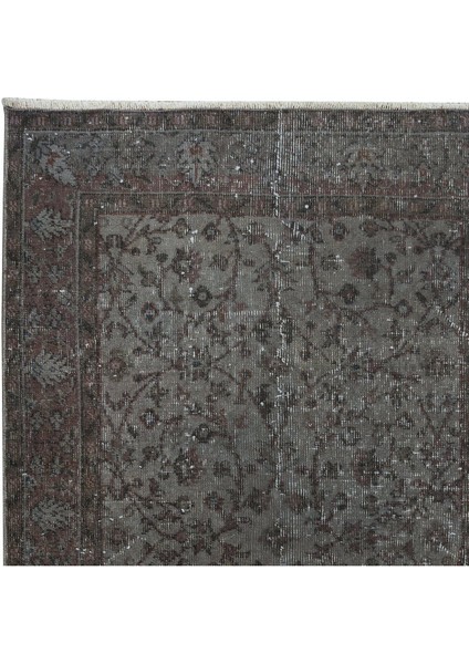 110 x 205 cm Geleneksel El Dokuması Gri Halı, Anadolu'dan Yünlü Halı, Modern Alan Halısı fırsatları