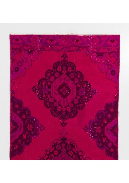 ( 98 x 346 cm ) El Dokuması Pembe Yolluk Halı, Modern Yolluk fiyatları