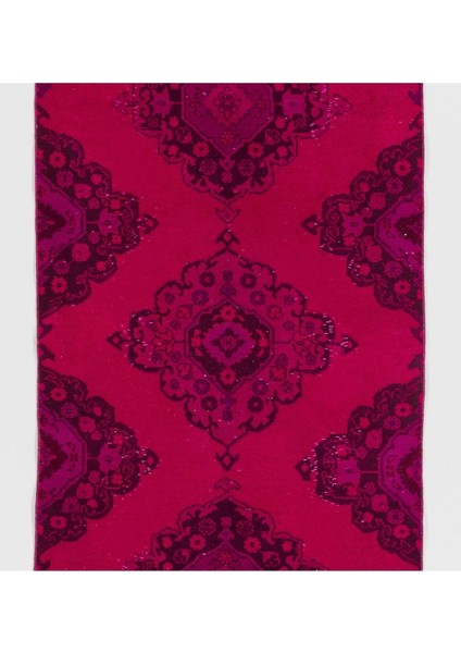 ( 98 x 346 cm ) El Dokuması Pembe Yolluk Halı, Modern Yolluk modelleri