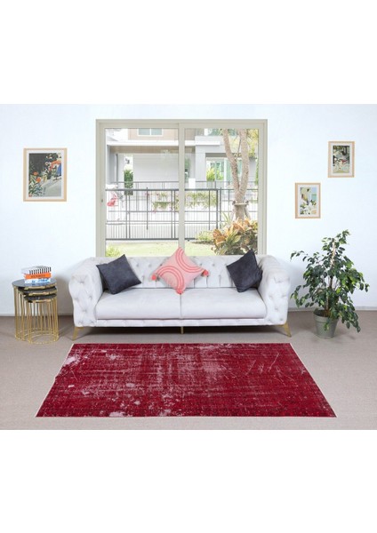 140 x 234 cm , El Dokuması Halı, Kırmızı Modern Halı, El Yapımı Yünlü Halı fiyatları