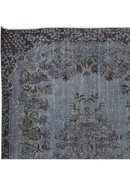 178 x 300 cm Modern Ev ve Ofis Dekoru Için Gri ve Siyah Tonlarda Halı, El Yapımı Anadolu Halı fırsatları