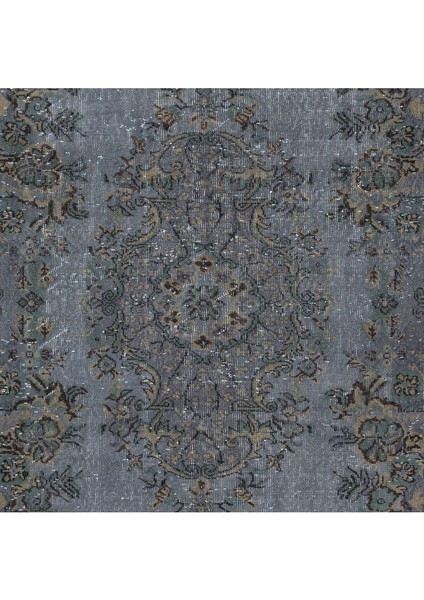 178 x 300 cm Modern Ev ve Ofis Dekoru Için Gri ve Siyah Tonlarda Halı, El Yapımı Anadolu Halı indirimleri