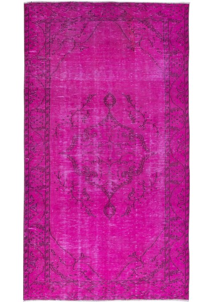 162 x 281 cm , El Dokuması Halı, Pembe Modern Halı, El Yapımı Yünlü Halı