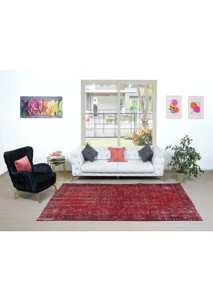 182 x 280 cm , Modern Ev Dekoru Halı, Kırmızı El Yapımı Halı, Geleneksel Yünlü Halı fiyatları