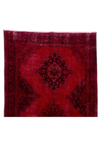 ( 144 x 392 cm ) Kırmızı Renkli Geometrik Desenli El Dokuması Otantik Yolluk fiyatları