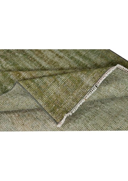 125 x 348 cm Yeşil El Dokuması Yolluk Halı, Mutfak Halısı, Eski Koridor Halısı modelleri