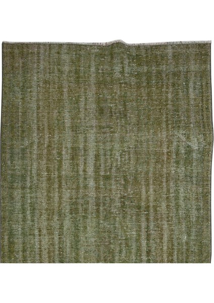 125 x 348 cm Yeşil El Dokuması Yolluk Halı, Mutfak Halısı, Eski Koridor Halısı fırsatları