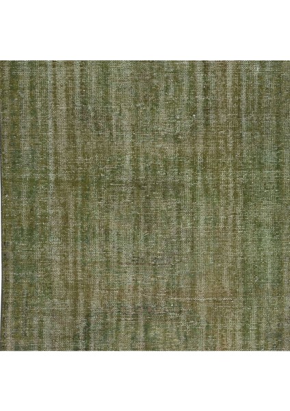 125 x 348 cm Yeşil El Dokuması Yolluk Halı, Mutfak Halısı, Eski Koridor Halısı indirimleri