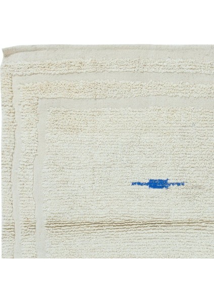 106 x 100 cm Doğal Boyasız Bej Yünden Minimalist Eski El Yapımı Anadolu Küçük Tülü Halı fırsatları