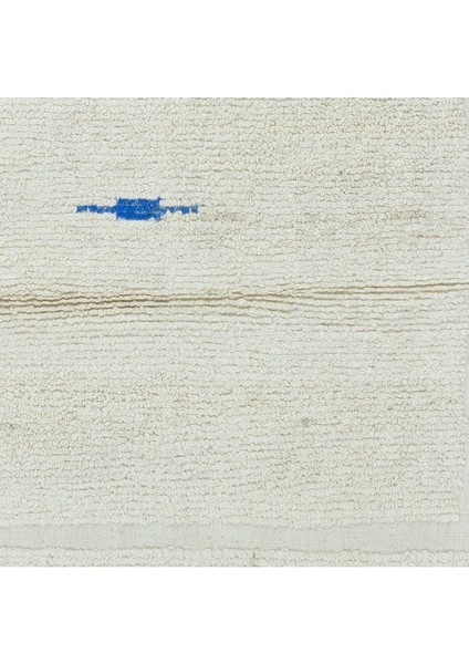 106 x 100 cm Doğal Boyasız Bej Yünden Minimalist Eski El Yapımı Anadolu Küçük Tülü Halı indirimleri