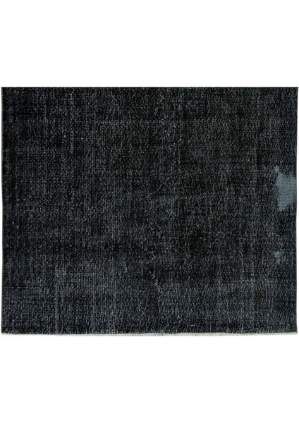 180 x 292 cm El Dokuması Yeniden Boyanmış Eski Türk Halısı, Modern Siyah El Yapımı Yünlü Halı indirimleri