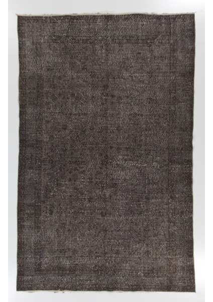 (197 x 310 cm ) Kahverengi El ile Dokunmuş Anadolu Halısı, Sade Halı