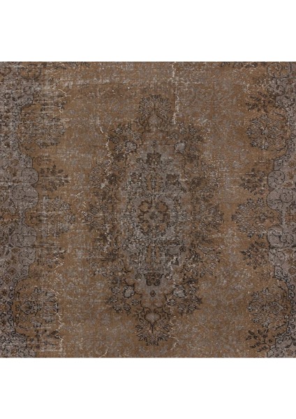 193 x 280 cm El Düğümlü Kahverengi Halı, Dekoratif El Dokuması Yün ve Pamuktan Yapılmış Alan Halısı indirimleri