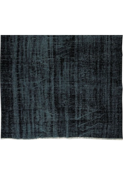 173 x 284 cm El Dokuması Yeniden Boyanmış Eski Türk Halısı, Modern Siyah El Yapımı Yünlü Halı indirimleri