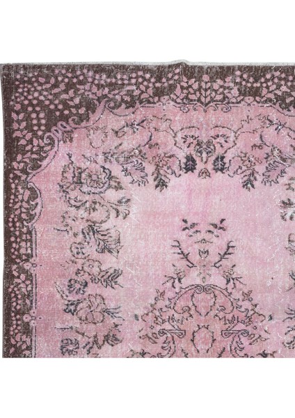 182 x 305 cm , Eski El Yapımı Türk Işi Halı, El Dokuma Pembe Halı fırsatları