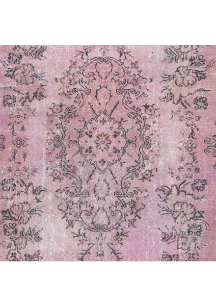 182 x 305 cm , Eski El Yapımı Türk Işi Halı, El Dokuma Pembe Halı indirimleri