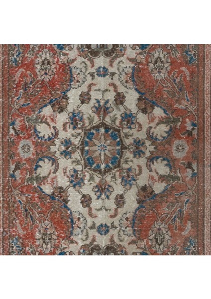 132 x 257 cm Madalyon Desenli Geleneksel Halı, El Yapımı Türk Halısı, Yaklaşık 1960, Yün Zemin Örtüsü indirimleri