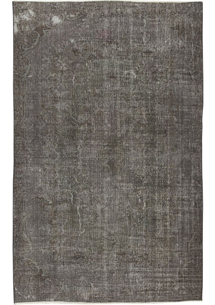 168 x 264 cm Çağdaş Gri Otantik Yünlü Halı, El Dokuması Yeniden Boyanmış Eski Türk Halısı fiyatları