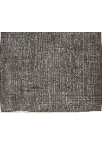 168 x 264 cm Çağdaş Gri Otantik Yünlü Halı, El Dokuması Yeniden Boyanmış Eski Türk Halısı indirimleri