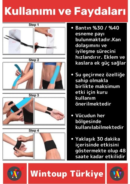 Premium Hızlı Etki Kas Bel Bacak Kol Boyun Sırt Omuz Karın Kalça Spor 5 Metre Isı Bandı Kırmızı modelleri