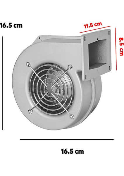 Radyal Salyangoz Fan Metal 40 W Vantilatör Işyeri Havalandırma Aspiratörü Fanı Kirli Hava Temizle