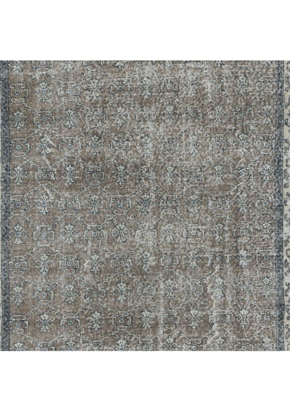 152 x 253 cm Eski El Yapımı Türk Işi Halı, El Dokuma Kahverengi Halı indirimleri