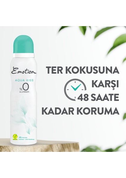 Aqua Kiss 3'lü Kadın Deodorant (3 x 150 ml)